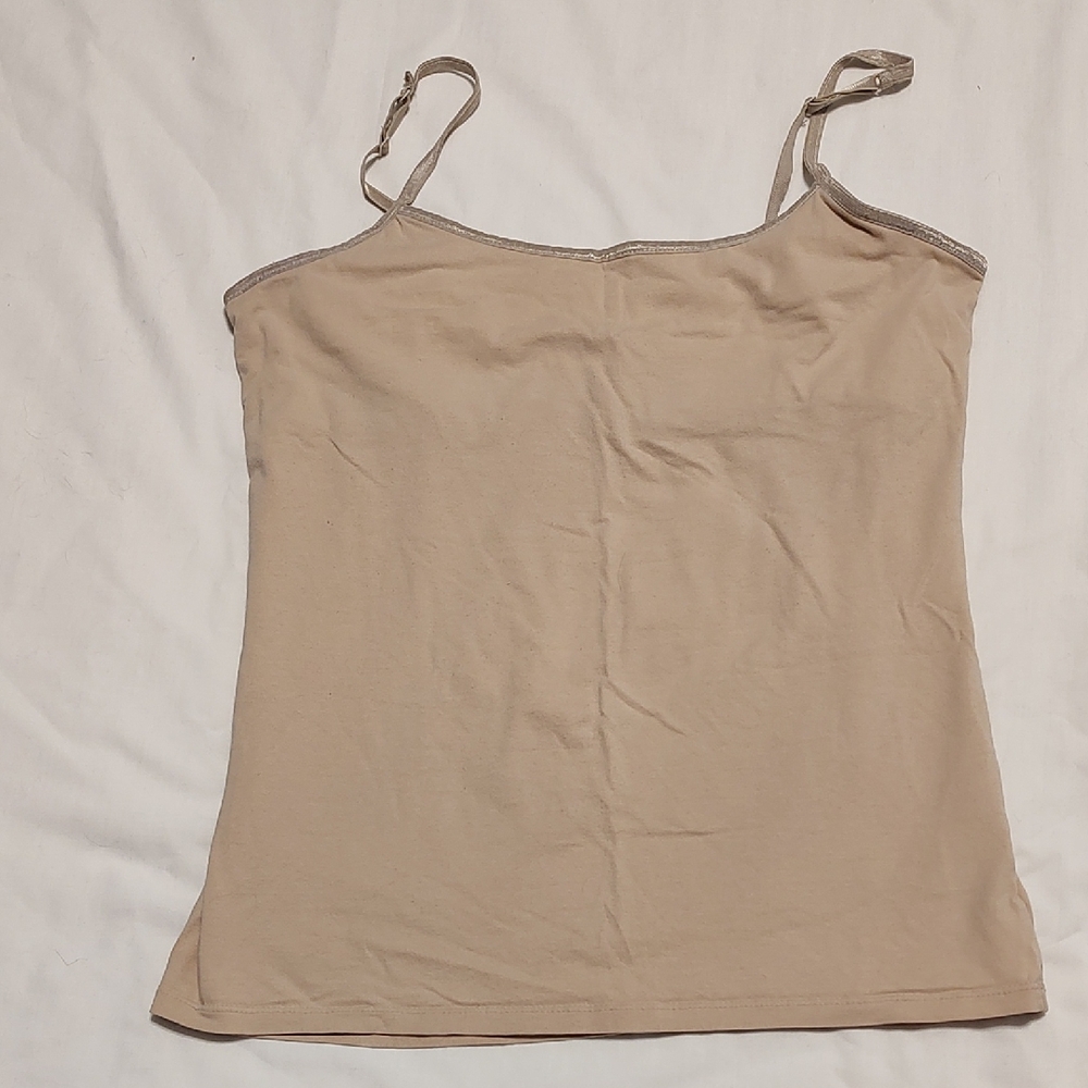 SO Perfect Cami Beige Spaghetti Strap Women's Tank Top